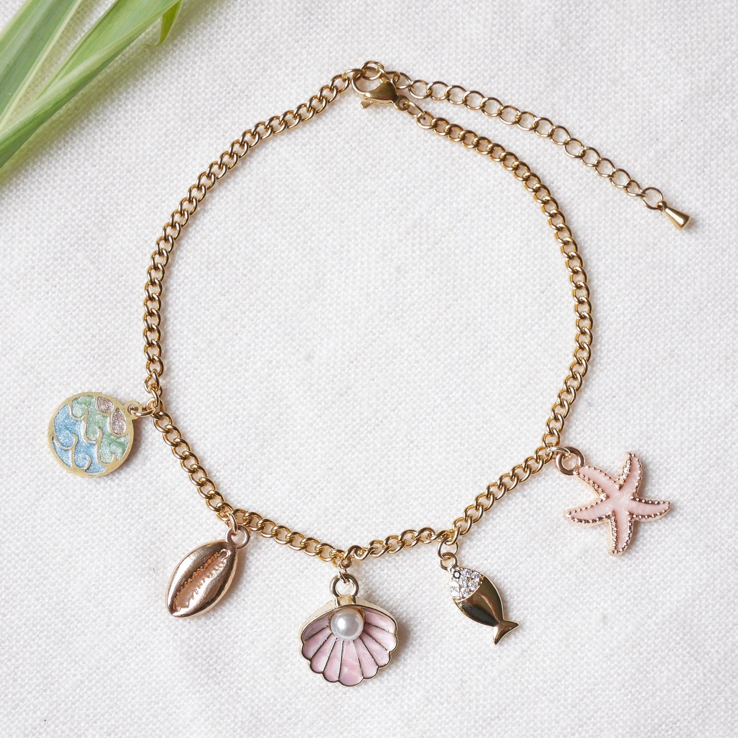 Custom charm anklet | Build your own anklet with pendants | Personalized gift for her | Summer jewelry with customized selection of charms
