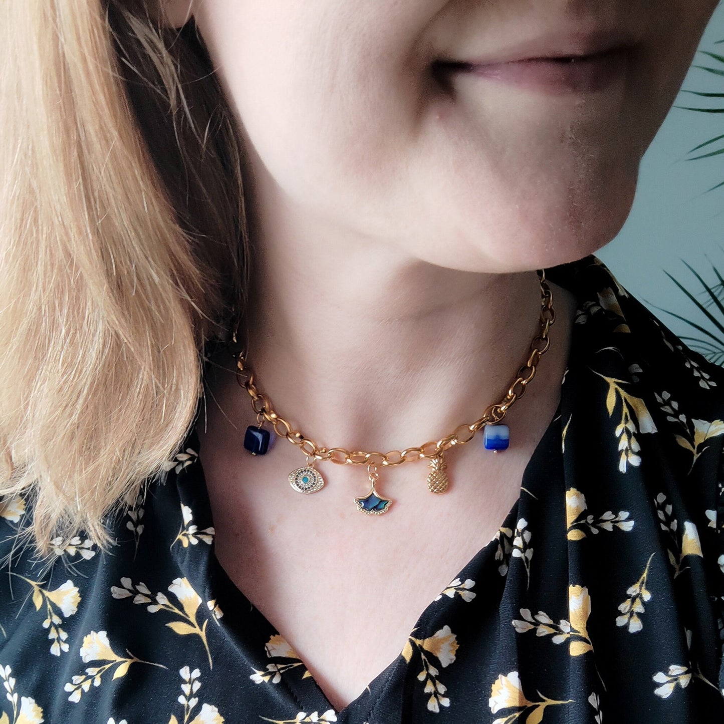 Build your charm necklace | Custom charm choker | Personalized jewelry gift for her with pick and mix pendants | Tell your story with charms