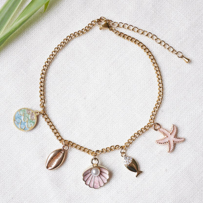 Custom charm anklet | Build your own anklet with pendants | Personalized gift for her | Summer jewelry with customized selection of charms