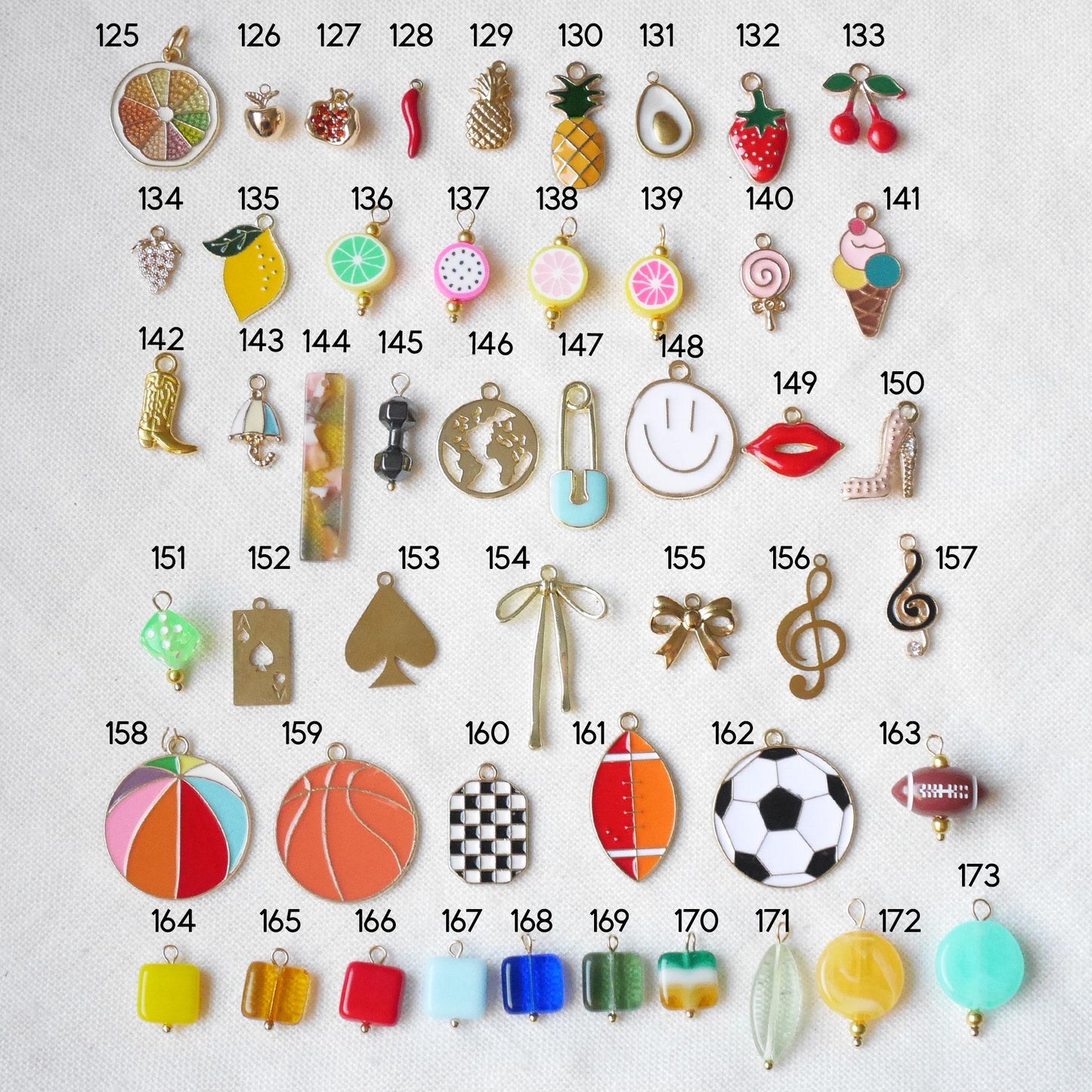 Colorful custom charms necklace | Personal Christmas gift | Millefiori glass bead choker with your choice of pendants | Cute present for her