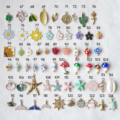 Custom charm bracelet | Chunky paperclip chain with customized charms | Personalized jewelry gift for woman |  Cute boho summer bracelet