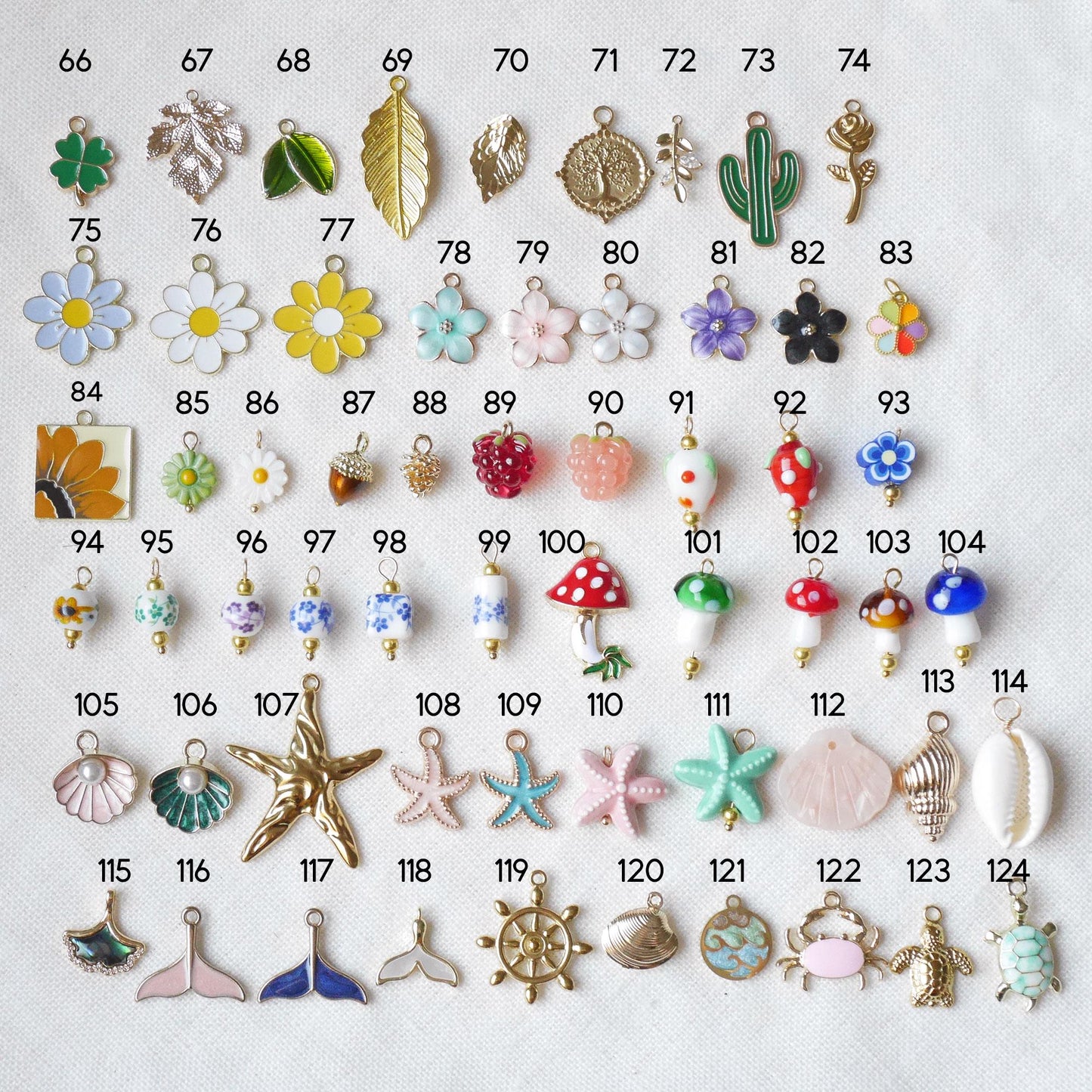 Colorful custom charms necklace | Personal Christmas gift | Millefiori glass bead choker with your choice of pendants | Cute present for her