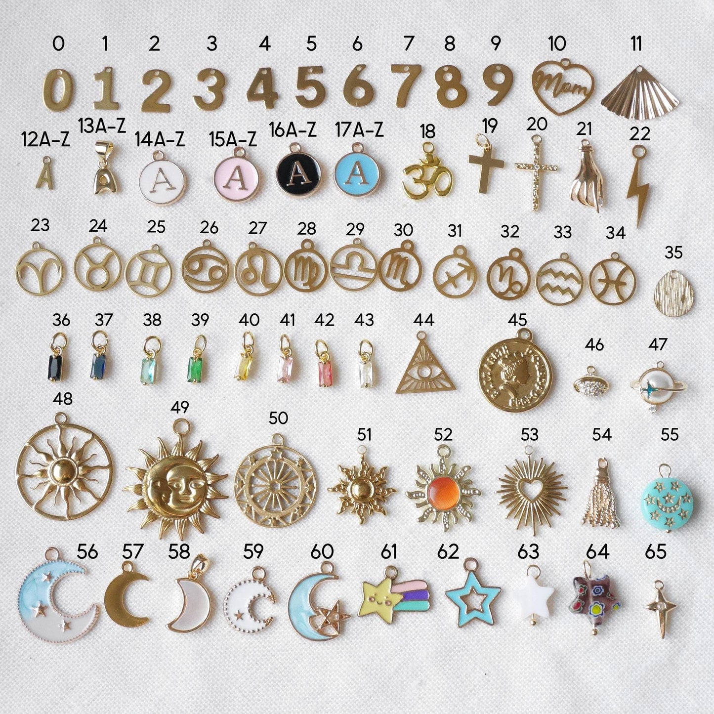 Build your charm necklace | Custom charm choker | Personalized jewelry gift for her with pick and mix pendants | Tell your story with charms