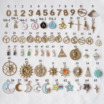 Build your charm necklace | Custom charm choker | Personalized jewelry gift for her with pick and mix pendants | Tell your story with charms