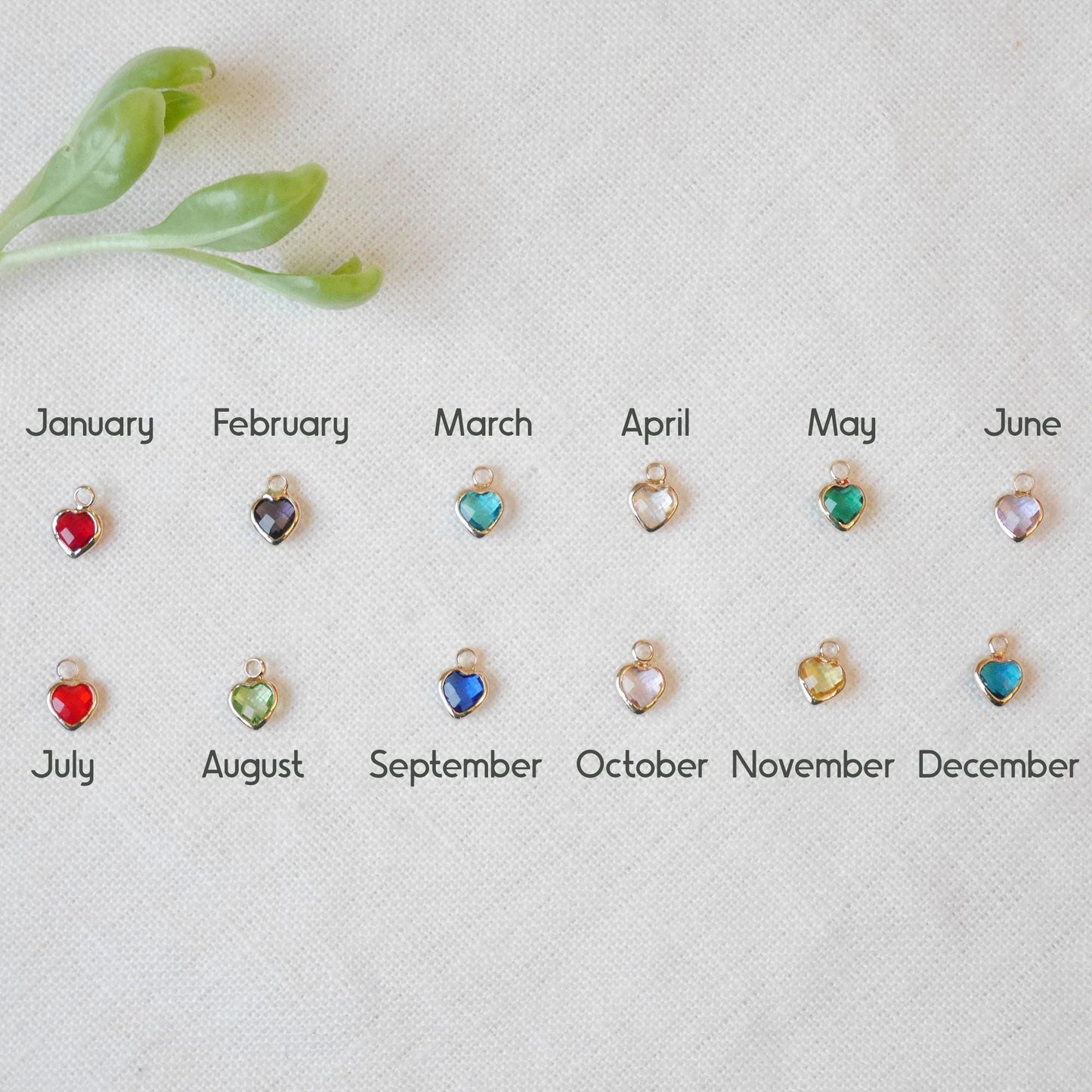 Tiny birthstone heart earrings | Mini heart charm hoop earrings | Dainty personalized gift for Valentine's day | Custom Mother's day jewelry